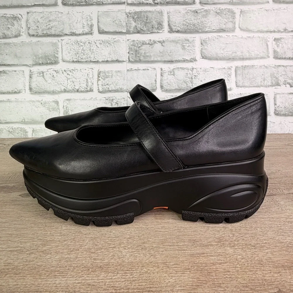 Desigual Maitrepierre Platform Ballerina Pumps Black Womens 41 US 10